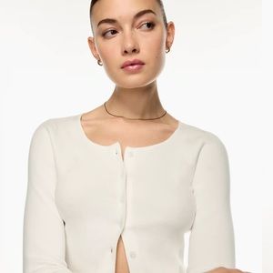 Sunday Best Izzy cropped white/cream cardigan/sweater